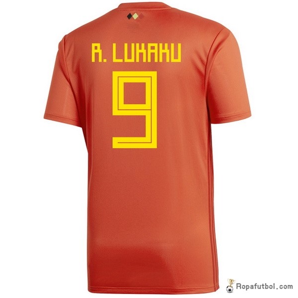 Camiseta Belgica Replica Primera Ropa R.lukaku 2018 Rojo